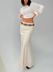 All In Maxi Skirt Beige