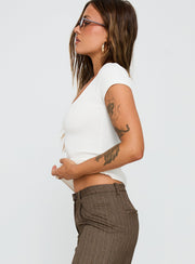 Baseline Scoop Tee White