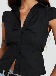 Arianwyn Short Sleeve Shirt Black