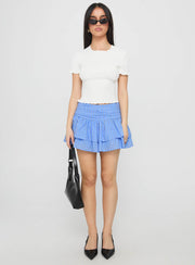 Allegria Layered Skort Blue Stripe