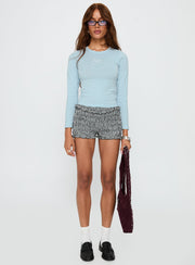 Baby Cupid Long Sleeve Graphic Top Washed Blue
