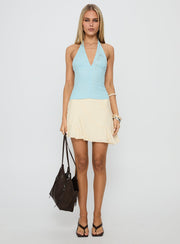 Your Best Girl Mini Skirt Cream