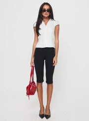 Arianwyn Short Sleeve Shirt White Petite