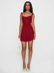 Beacall Mini Dress Red Petite