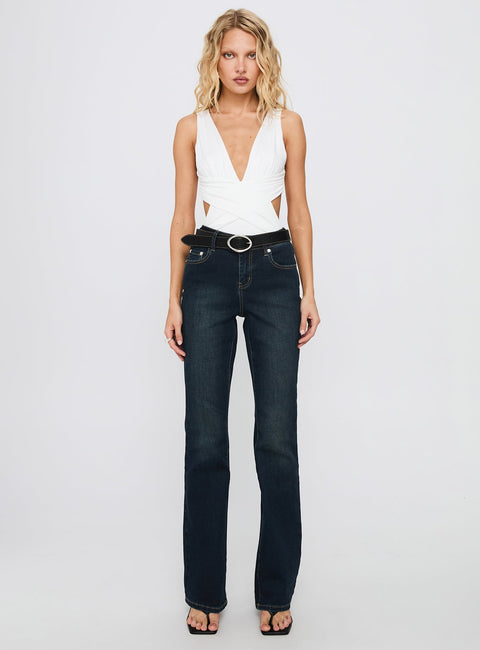 Formative Backless Bodysuit White