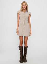 Arianwyn Mini Dress Brown Check