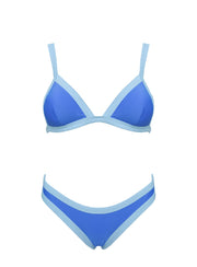 Amiri Contrast High Side Bikini Bottoms Blue