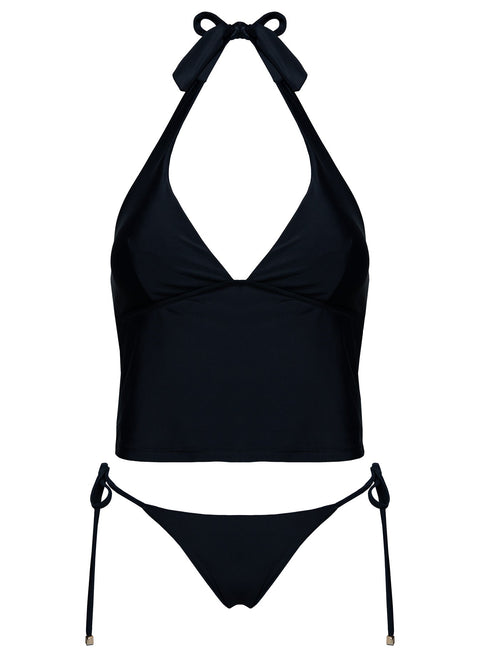 Kenai Halter Tankini Top Black
